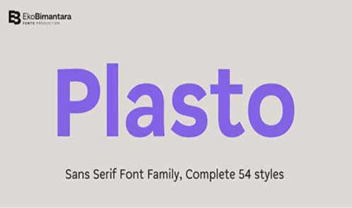 Plasto Font Family