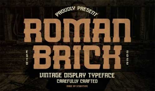 Roman Brick Font