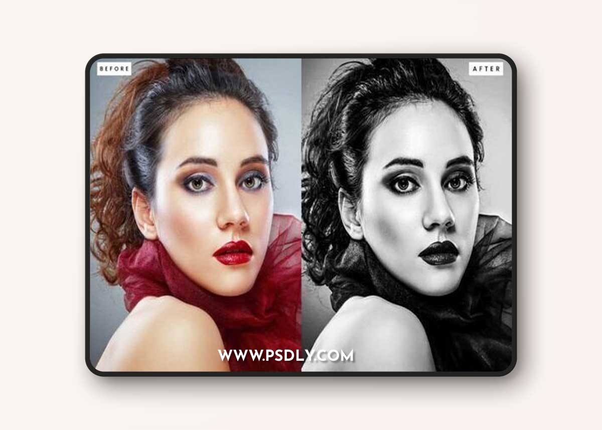 Silver HDR Photoshop Action