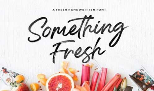 Something Fresh Script Fonts