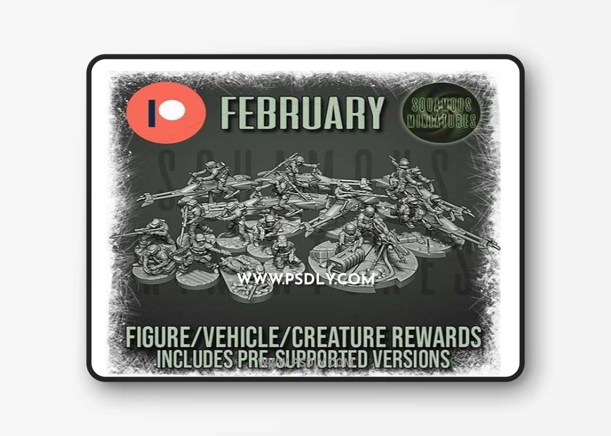Squamous Miniatures February 2022 3D