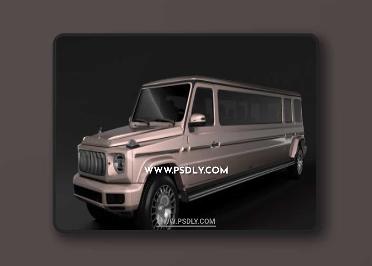 Turbosquid - Mercedes-Maybach G 600 Limousine W464 2019