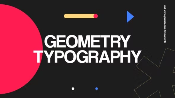 Videohive Geometry Typography 38596173
