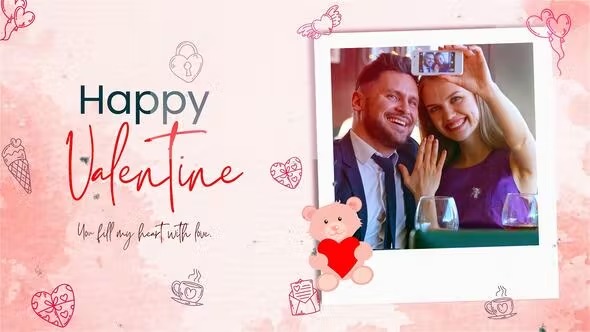 Videohive Happy Valentine Greeting And Wedding Slideshow 38881469