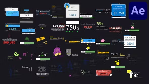 Videohive - Streamer Pack - Donations, Banners, Countdowns, Links - 38726217