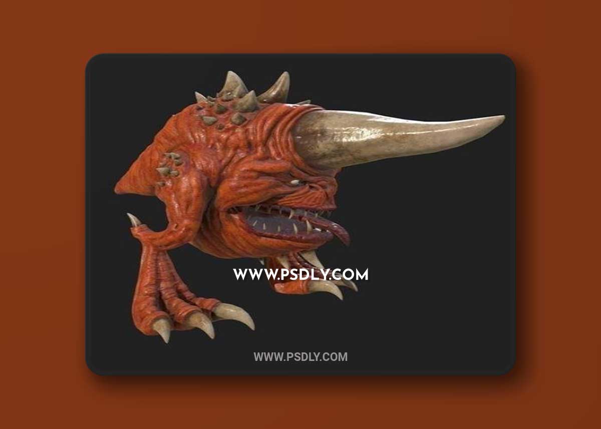 Warhammer 40k Ork Kommando and Warhammer 40000 Ultramarine and Warhammer Squig speed asset 3D