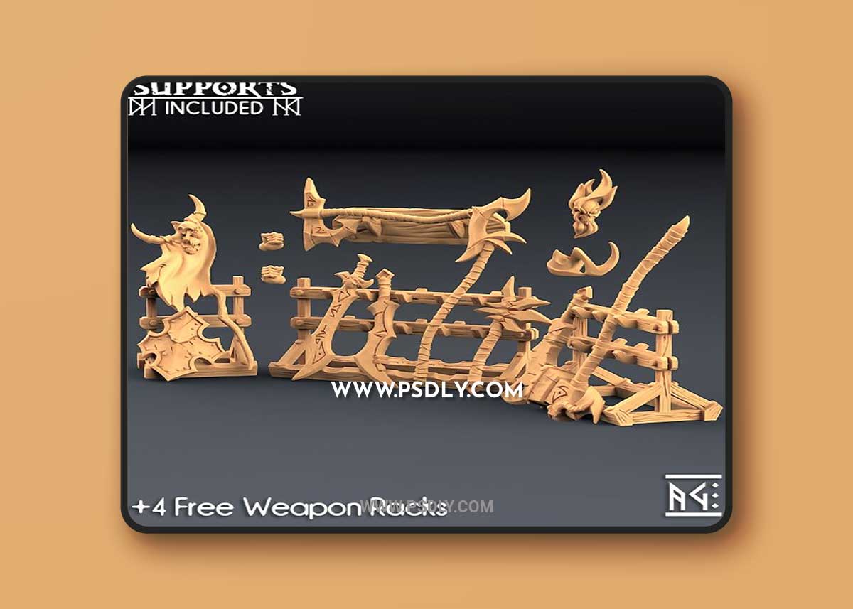 Weapons for Abyss Demons 3D Print