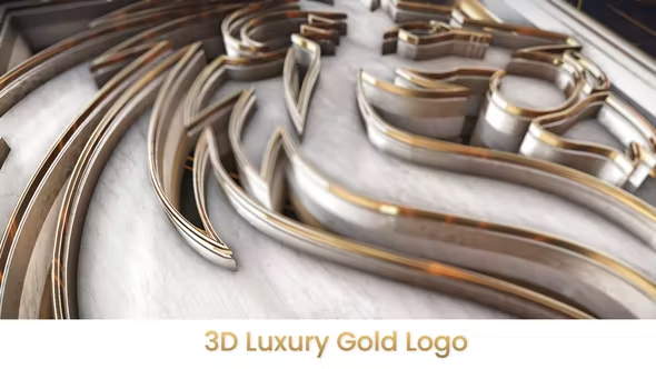 Videohive - 3D Luxury Gold Logo Intro - 36733082