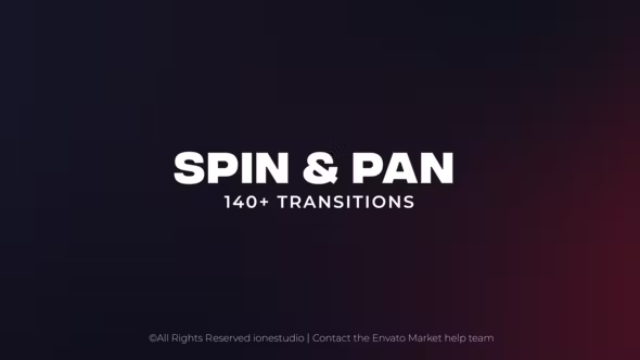 Videohive 140+ Spin & Pan Transitions 38543939