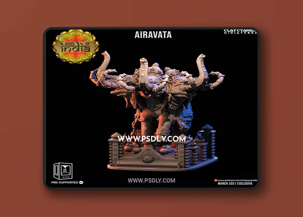 Airavata 3D Print 3D Model