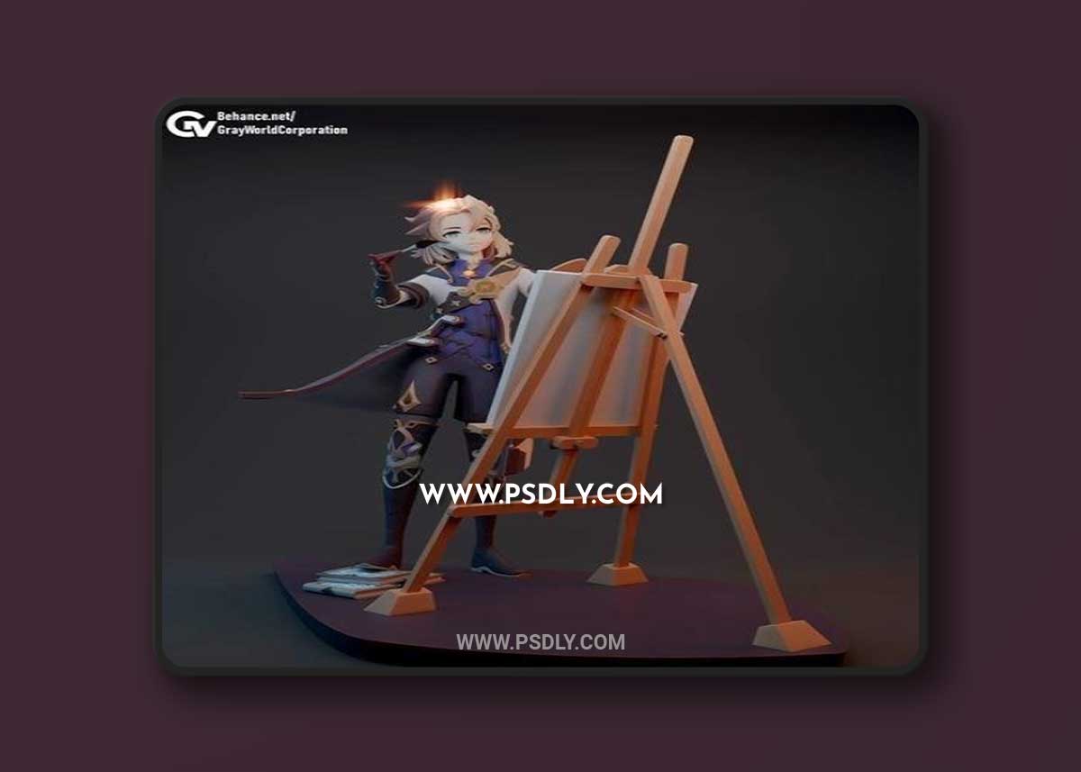 Albedo Kreideprinz - Genshin Impact 3D Print