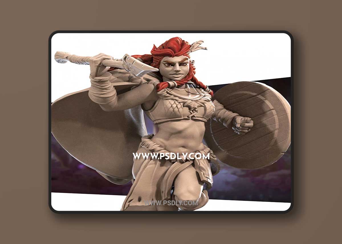 Anira the Amazon Queen 3D Print 3D Model