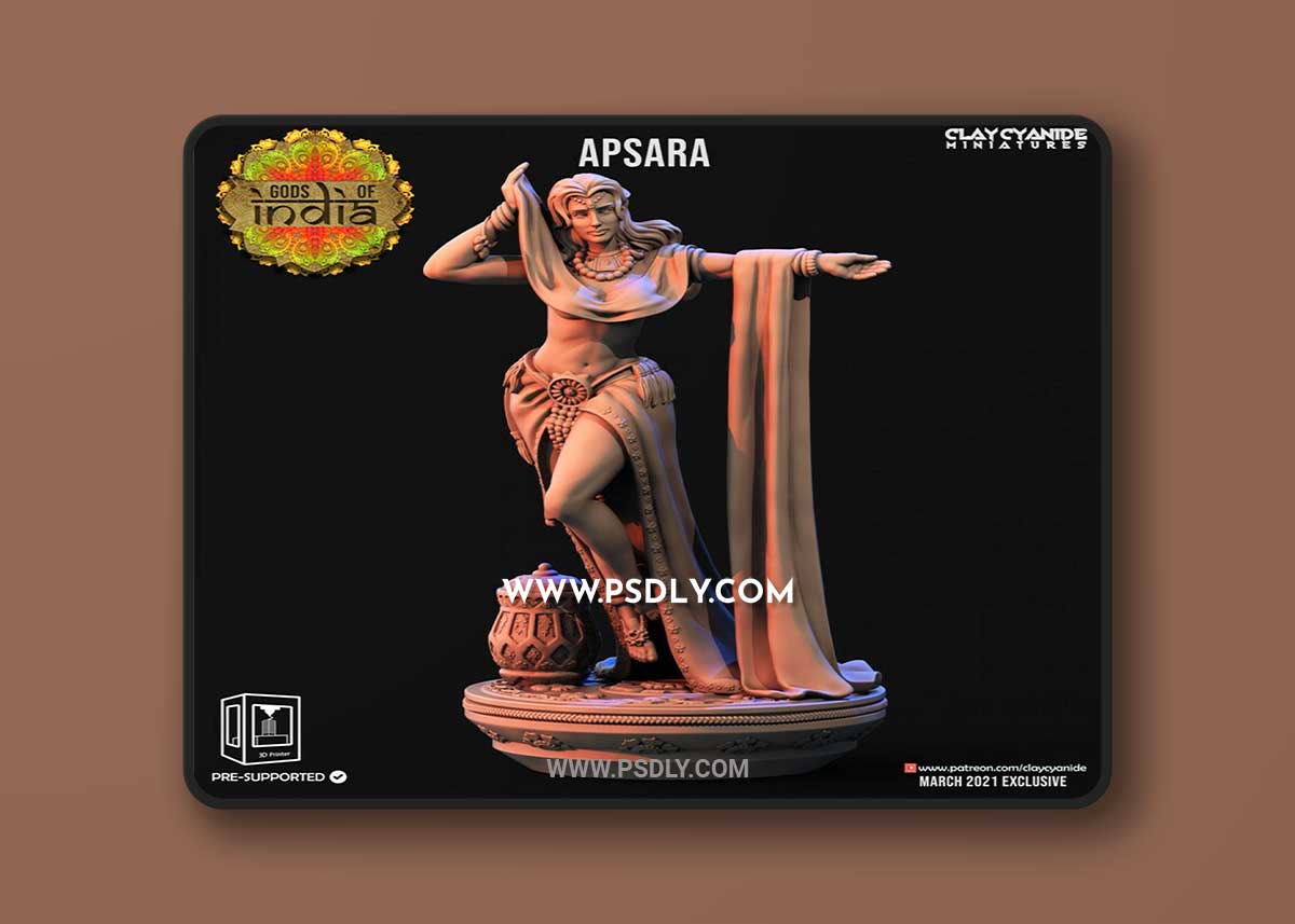 Apsara 3D Print 3D Model