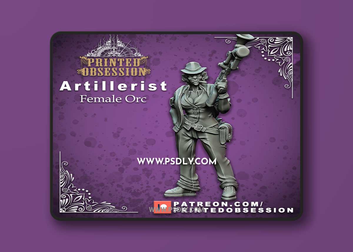 Artillerist - Female Orc 3D Print 3D Model