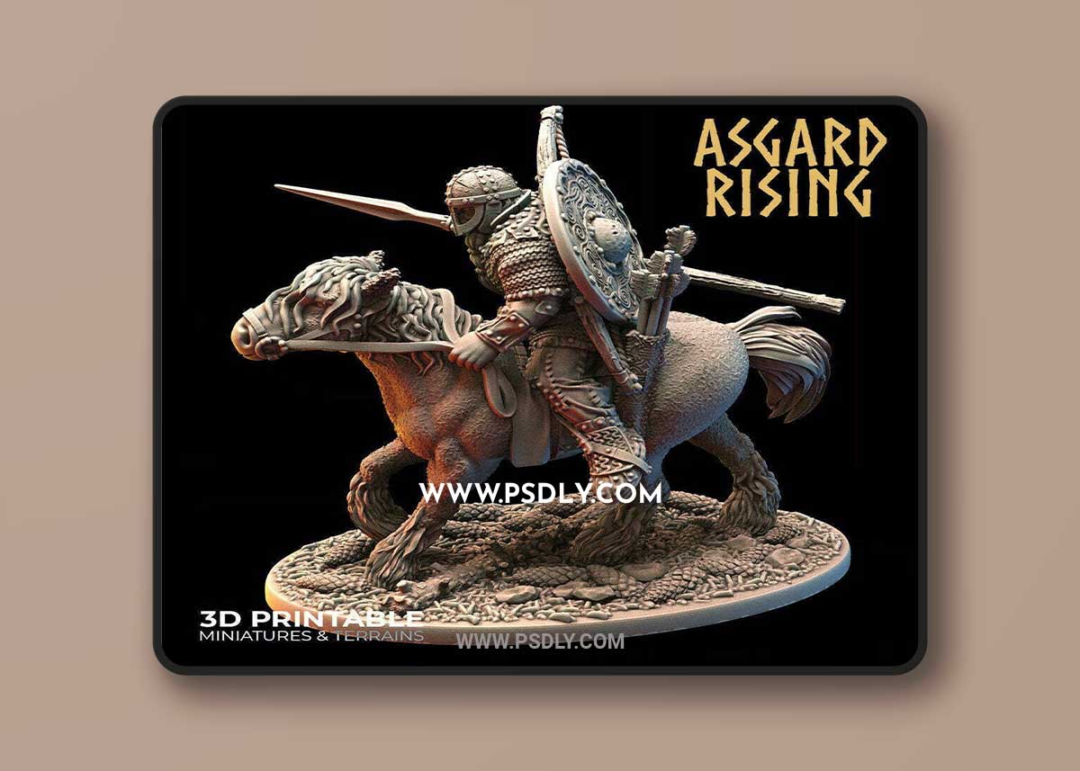Asgard Rising - Viking Rider 3 3D Print