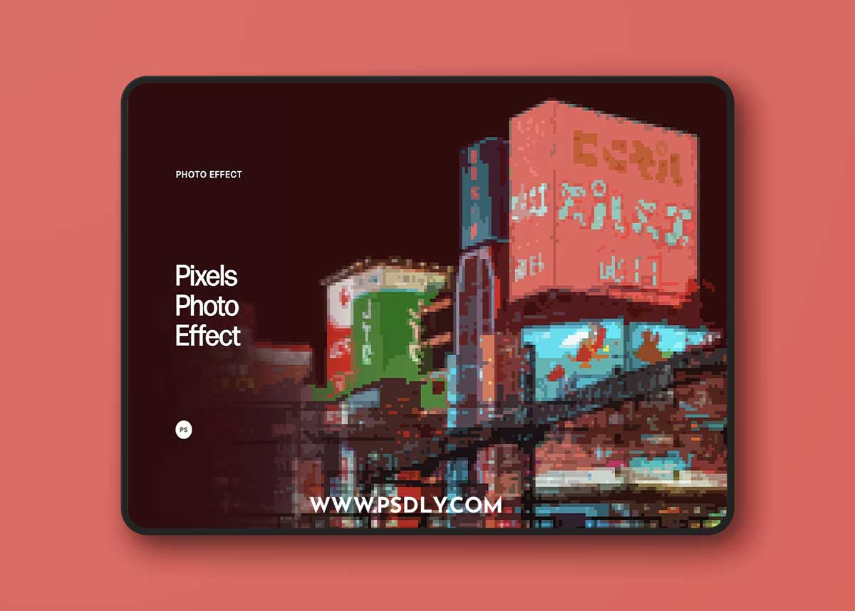 CreativeMarket - Pixels Photo Effect 7035608