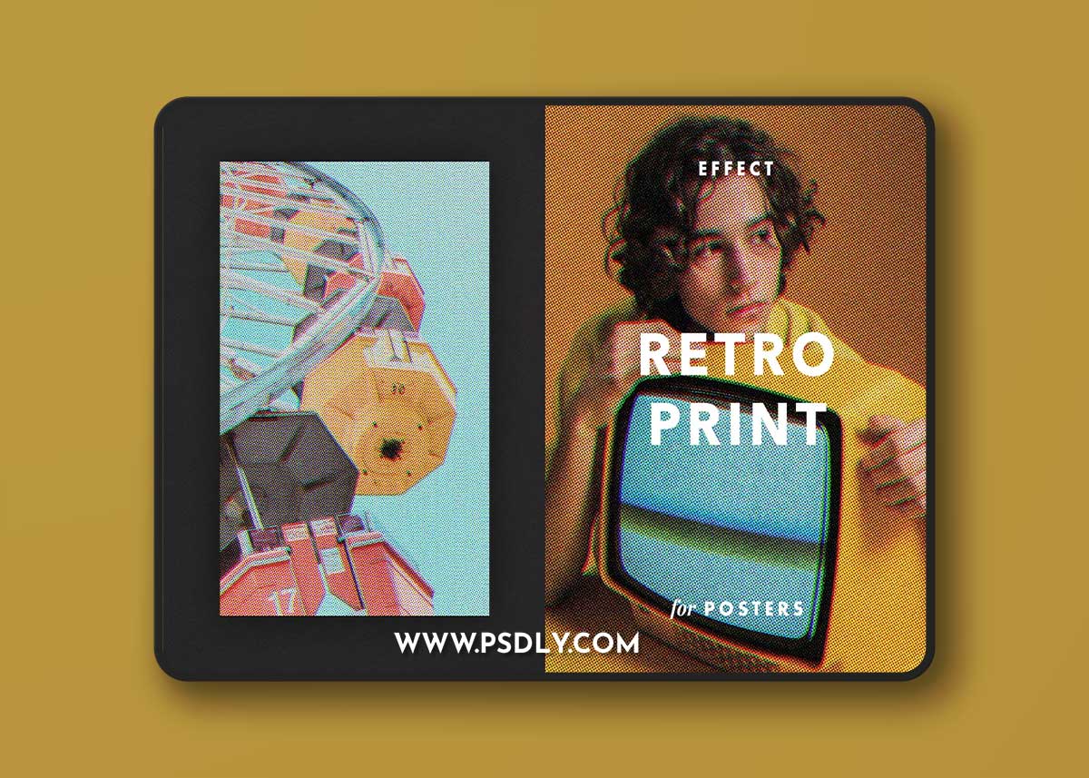 CreativeMarket - Retro Print Effect for Posters 7035825