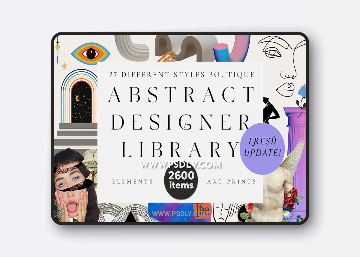 CreativeMarket - UPDATE!! ABSTRACT DESIGNER LIBRARY - 5847342