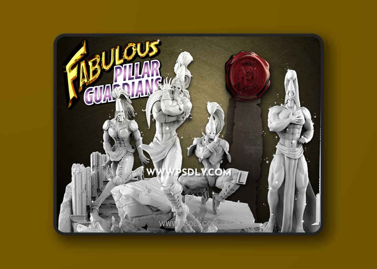 Fabulous Pillar-Guardians 3D Print