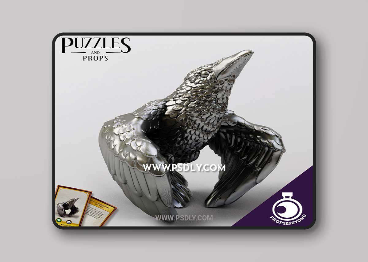 Figurine of Wondrous Power - Silver Raven 3D Print