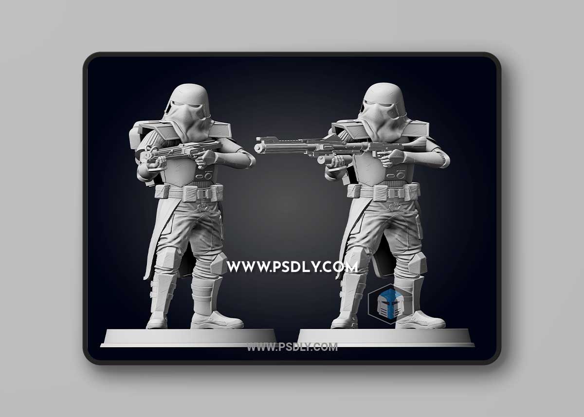 Galactic Marine Figurine Pose 2 3D Print