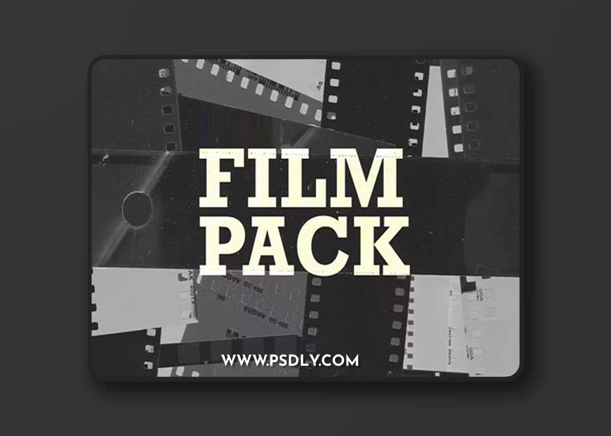 Grunge Film Textures - PNG Shapes Pack