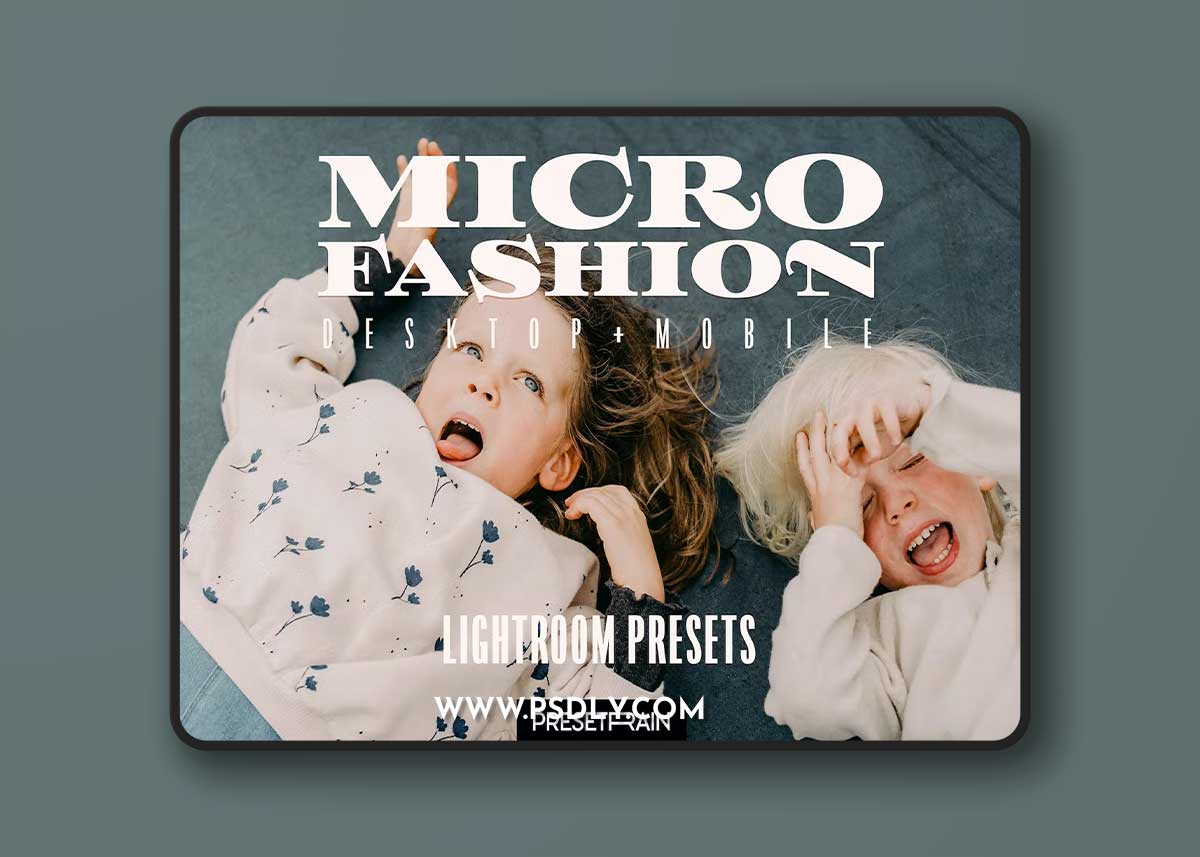 Microfashion kids editorial lightroom presets