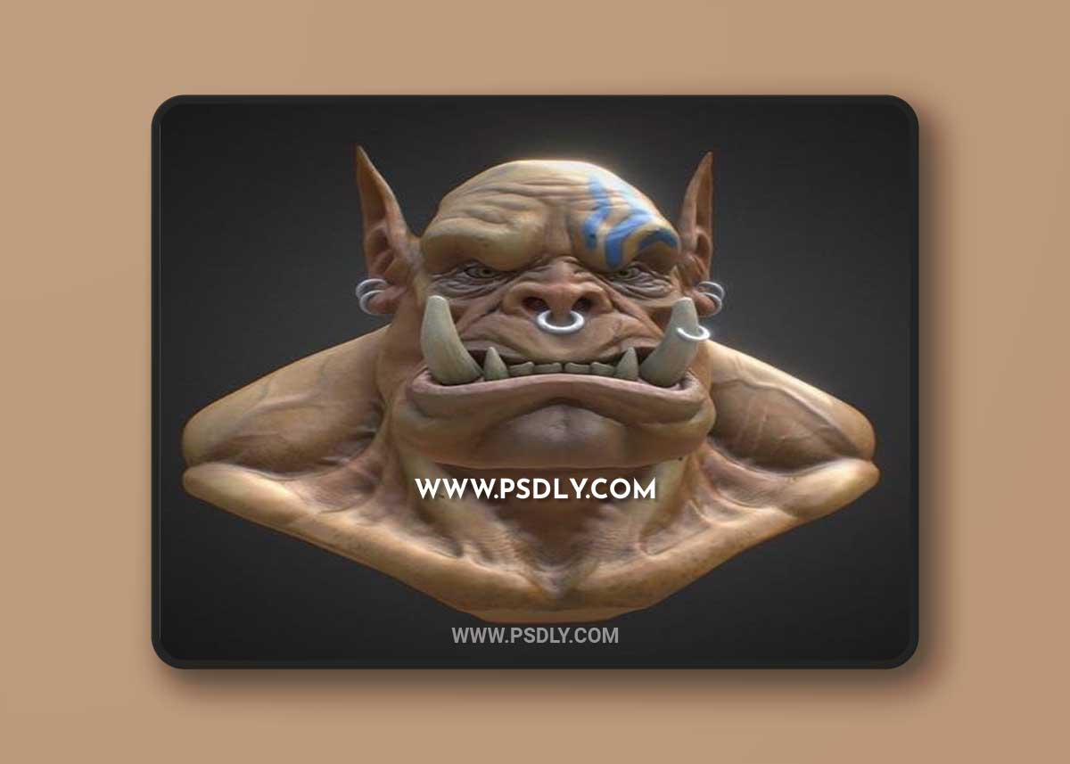 Orcish Bust and Mr Hyde 3D Print