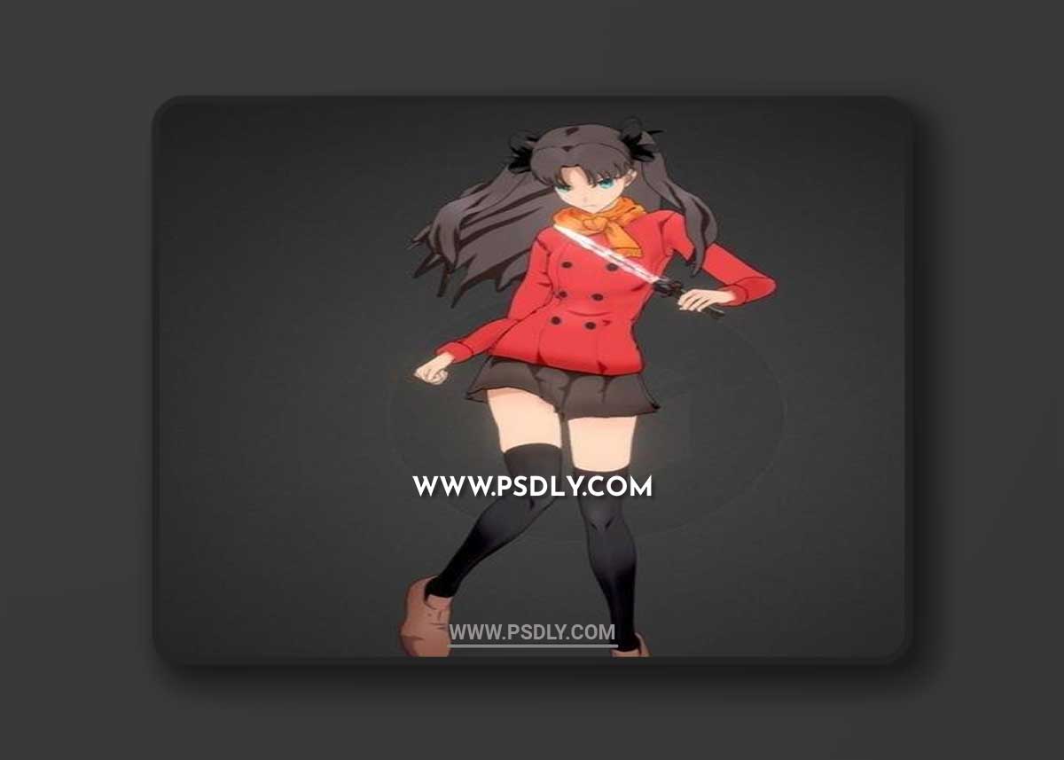 Rin Tohsaka - Fate Stay Night Heavens Feel and Claudia Halloween 3D Print