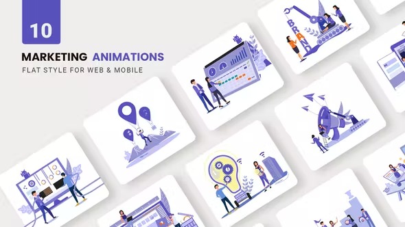 Videohive Business Marketing Animations - Flat Concept 39424089