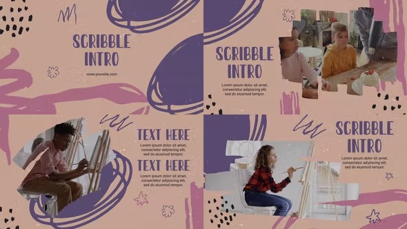 Videohive Grunge Style Attractive Scribble Intro 39354950