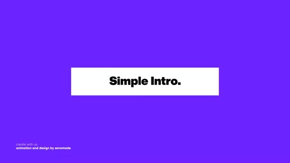Videohive Simple Intro 39228380