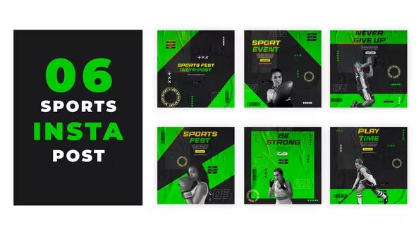 Videohive Sports Fest Instagram Social Media Post 39216846