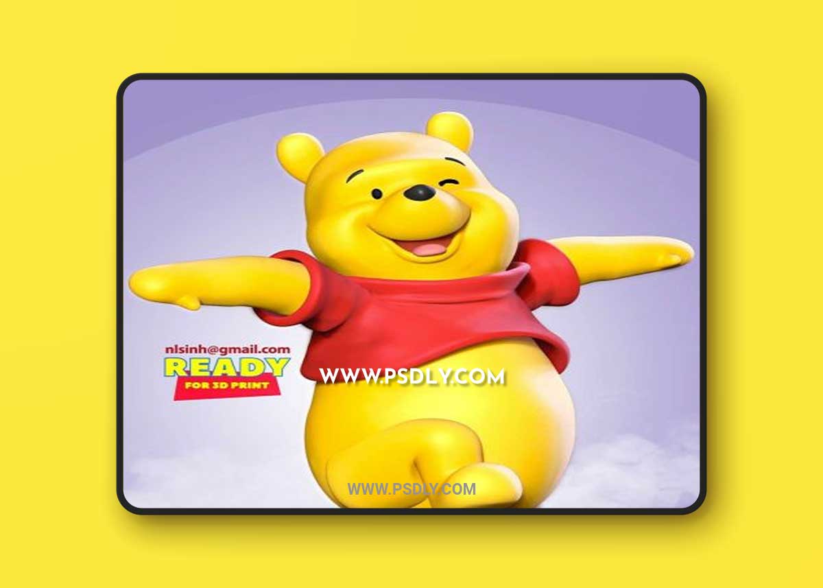 Winnie the Pooh a.k.a Pooh Bear - 3D Print Model