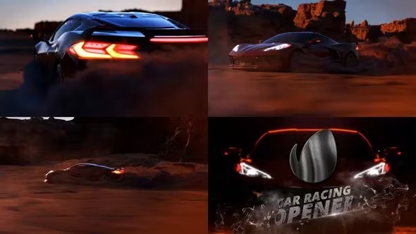 Videohive Car Racing Opener 37458828
