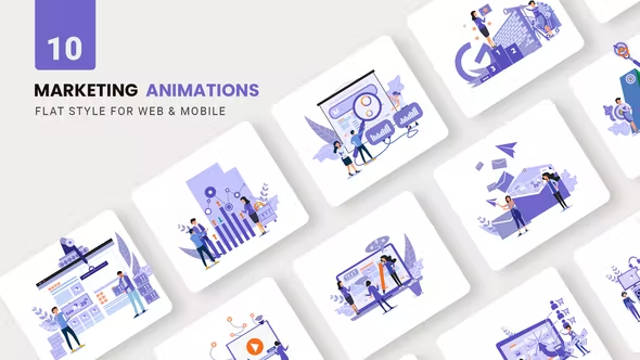 Videohive Business Marketing Animations - Flat Concept 39216768
