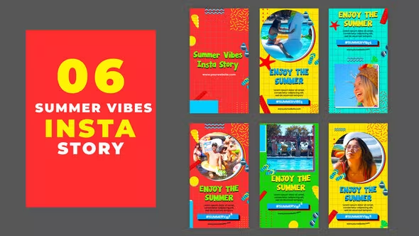 Videohive Enjoying Summer Vibes Instagram Story Pack 39215565