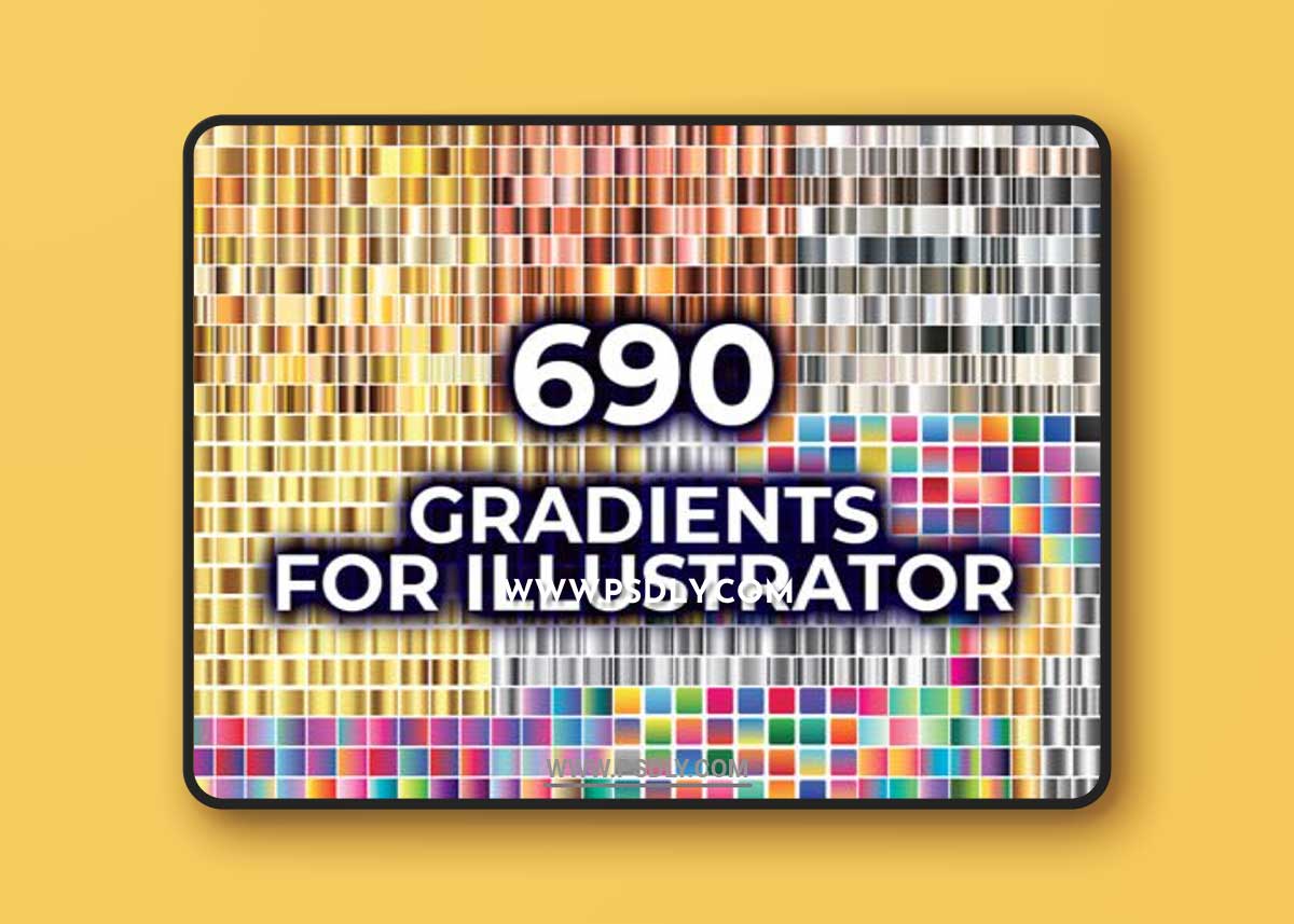 690 Vector Gradients for Illustrator