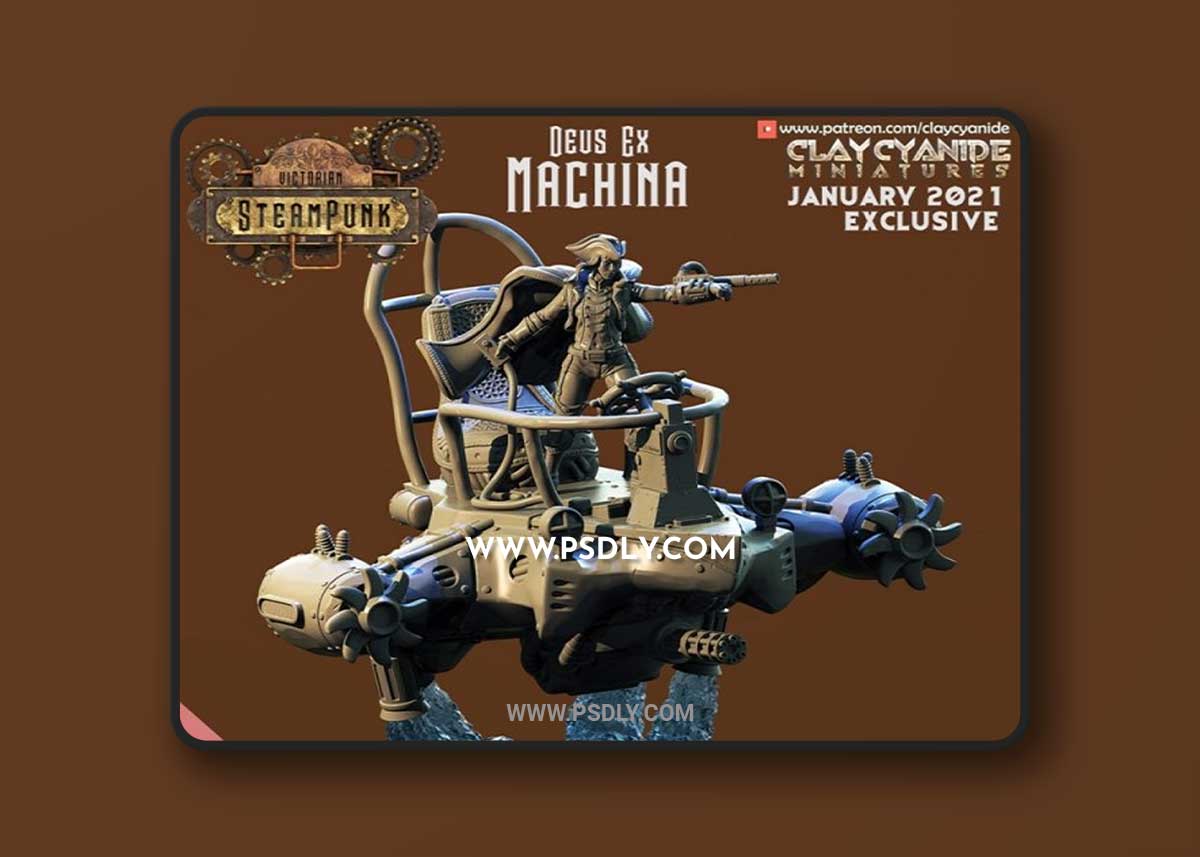 ClayCyanide - Victorian SteamPunk - Deus Ex Machina 3D Print