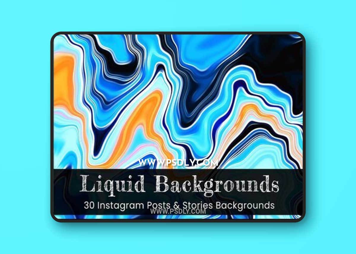 CreativeMarket - Liquid Instagram Backgrounds 7541818