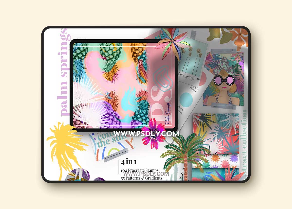 CreativeMarket - Palm Springs - Procreate & Photoshop 6296463
