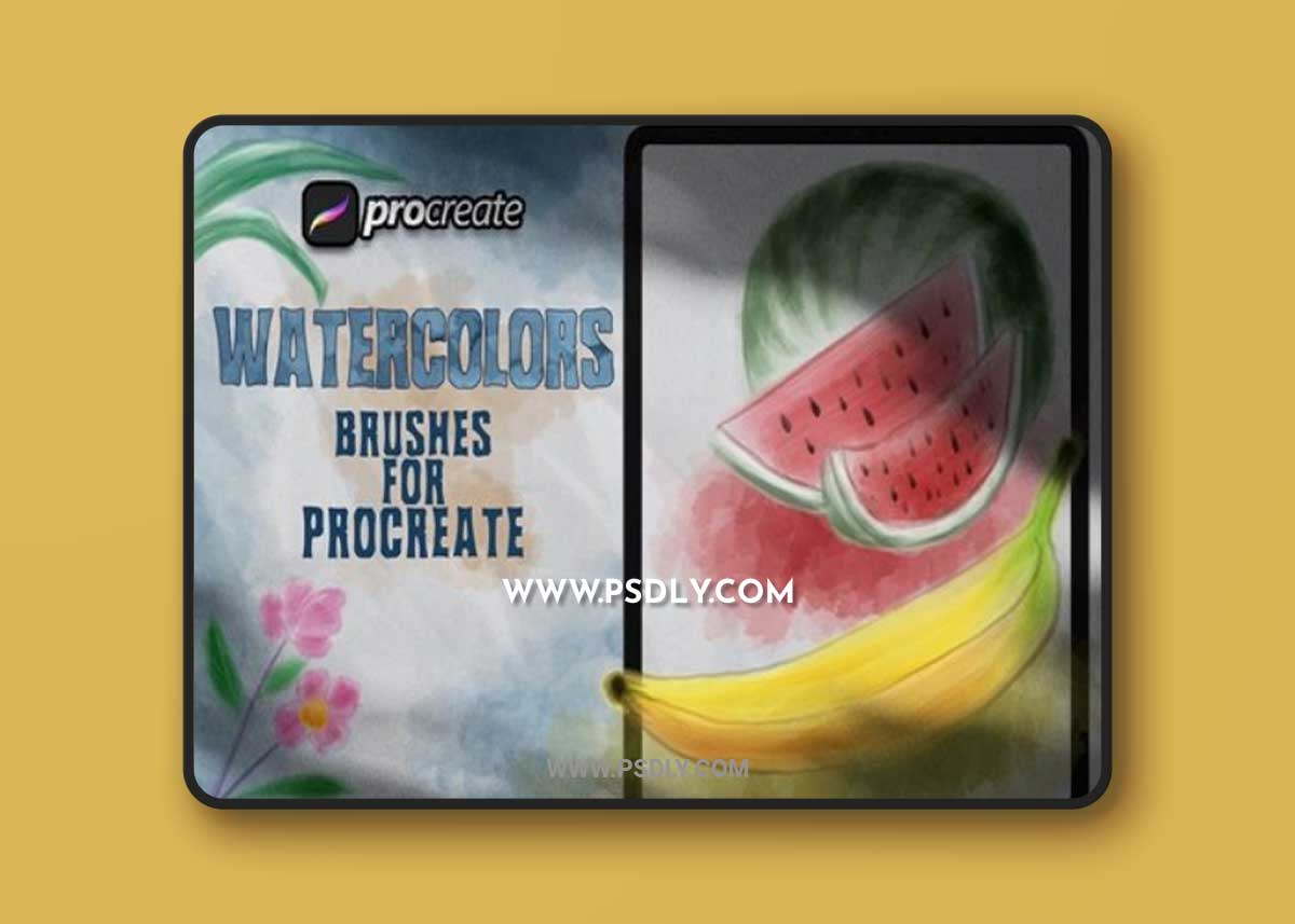 Dans Watercolor Brush Procreate H4D9MPH