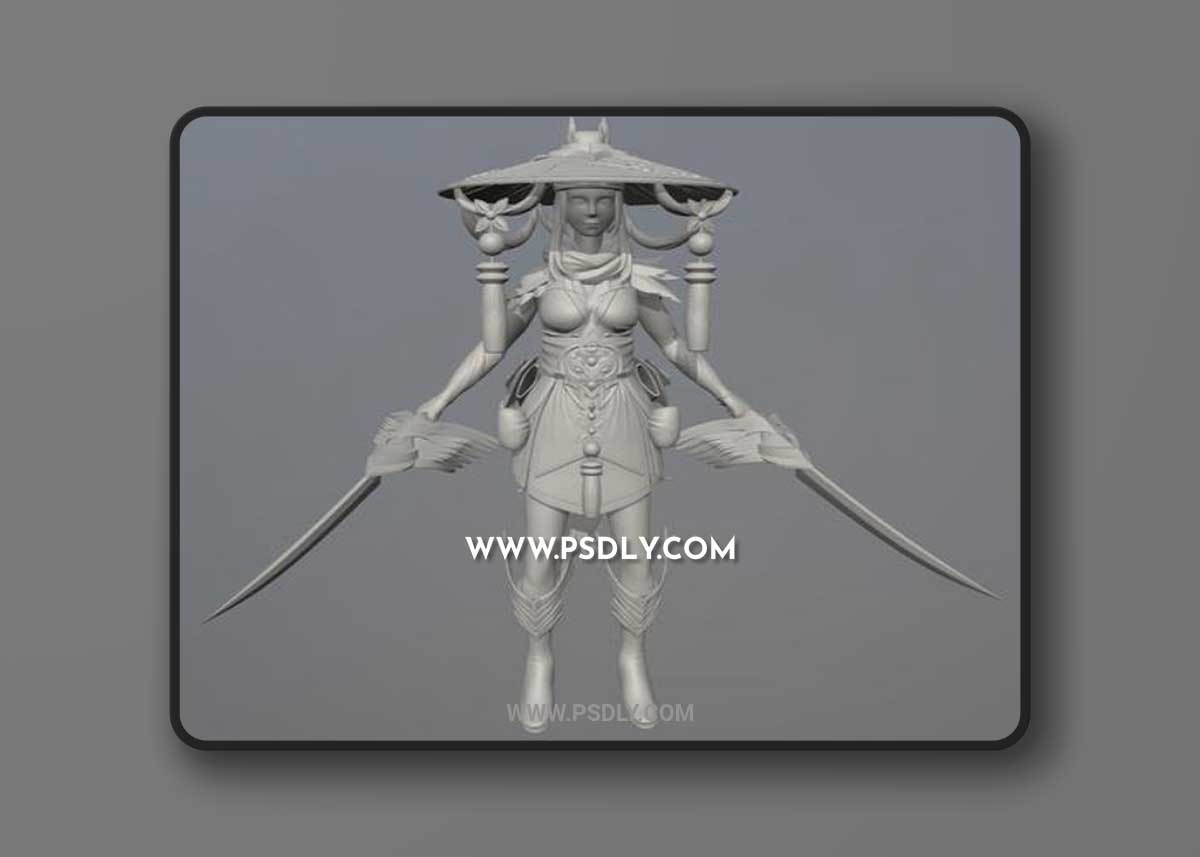 Fanny Skylark Skin from Mobile Legends 3D Print