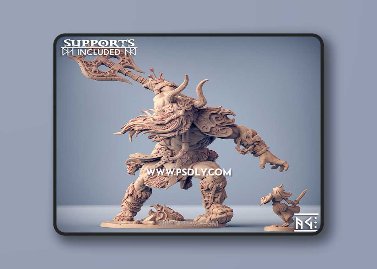 Hulgfnir, Frost Jotunn Champion 3D Print