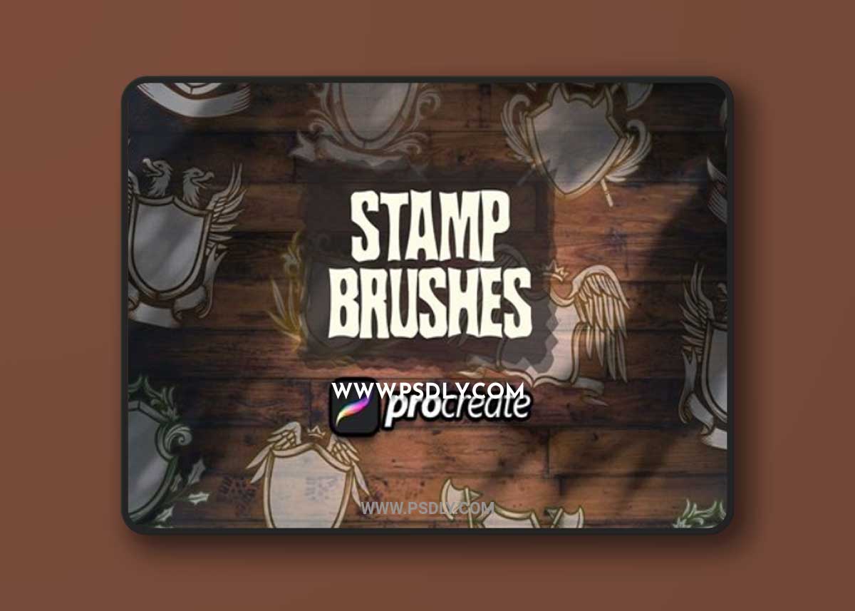Medieval Shield Heraldic Stamp Brush Procreate 2QX36WV
