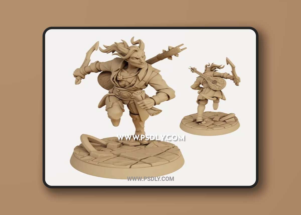 Mezzalfiend Trickster Male Bard A 3D Print