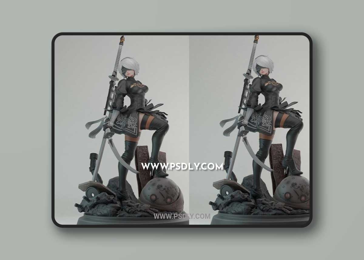 Nier Automata 2B 3D Print