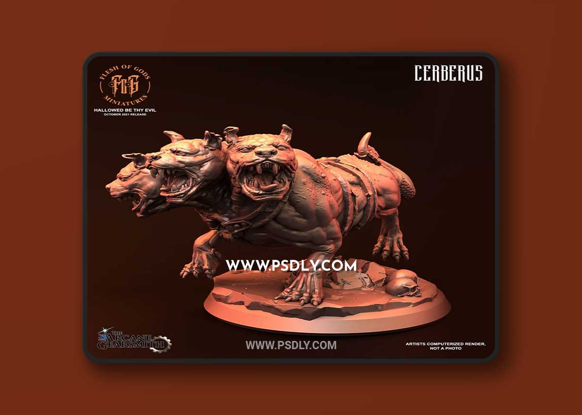 Printomancer Demons Cerber 3D Print