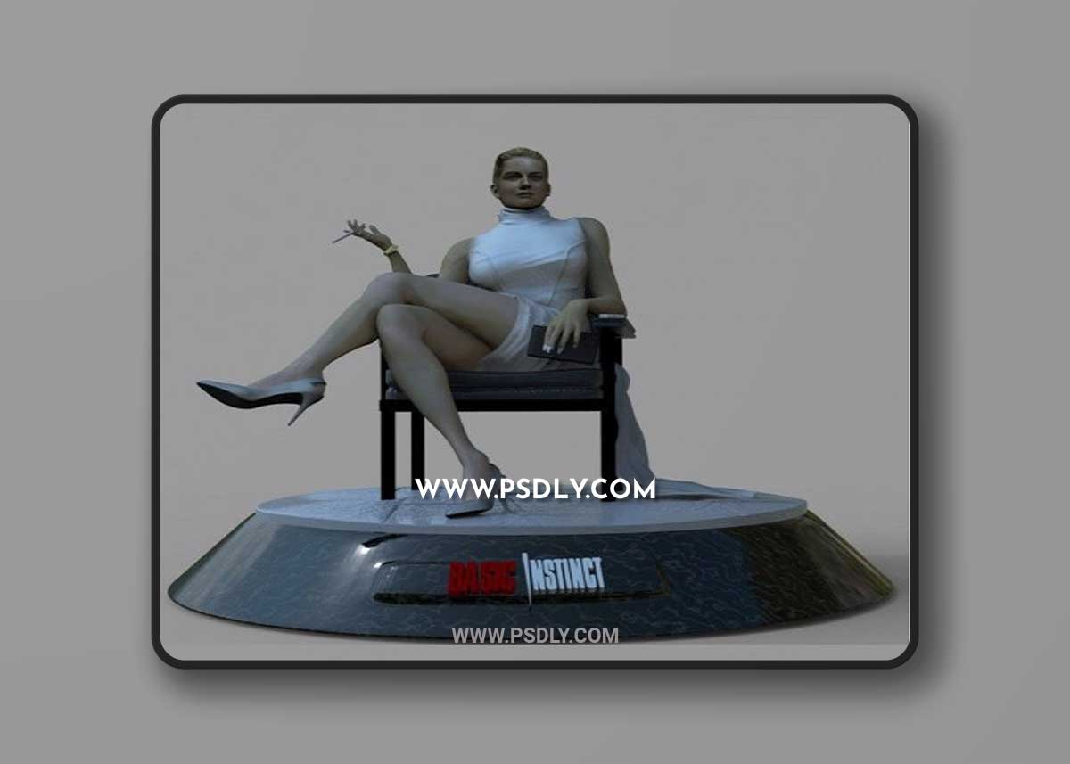 Sharone Stone – Basic Instinct – 3D Print Model STL