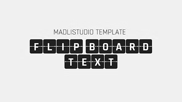 Videohive 3D Flip Board Text 35057091
